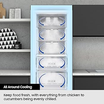 Samsung, SpaceMax, RZ32C7BD6WW/EU, 323L Smart Tall Freezer, White